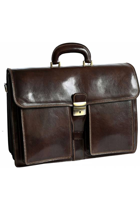 Servieta barbati din piele naturala vachetta, S131