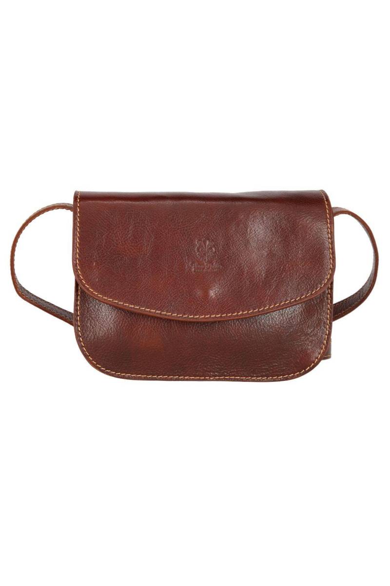 Geanta dama de umar, tolba piele naturala, coniac, util land fashion, P130C