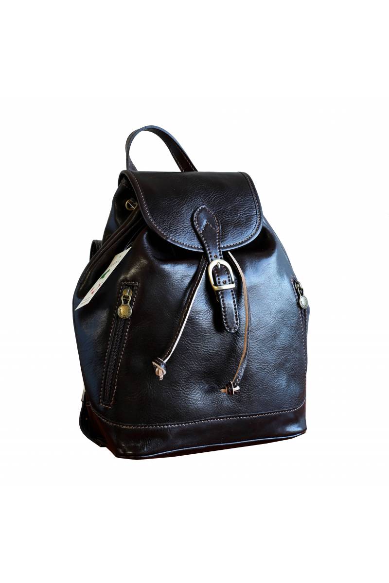 Rucsac din piele naturala vachetta, rosu, util land fashion, R110D