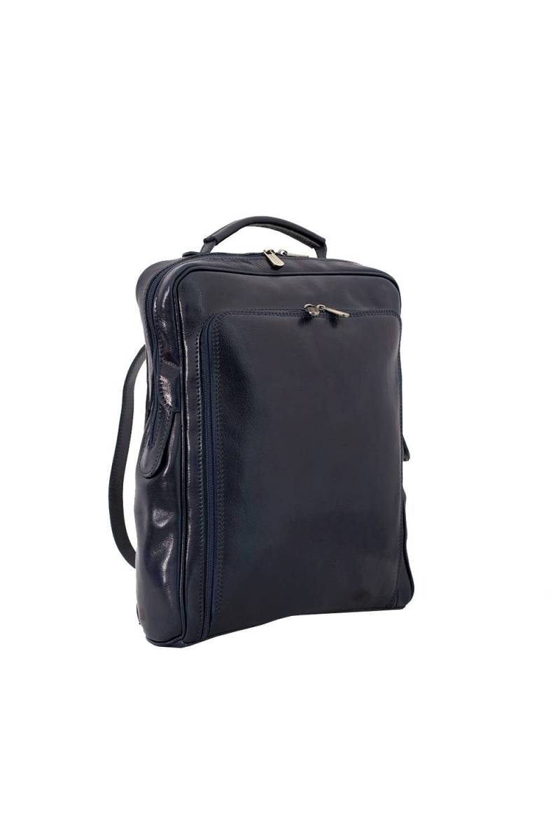 Rucsac din piele naturala vachetta, portlaptop, verde, util land fashion, R106V