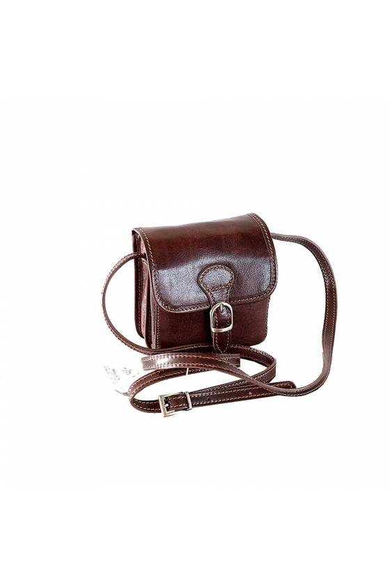 Geanta de umar, crossbody din piele naturala vachetta, coniac, util land fashion, P150A