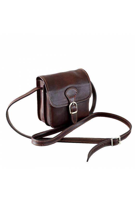 Geanta de umar, crossbody din piele naturala vachetta, maro, util land fashion, P150B
