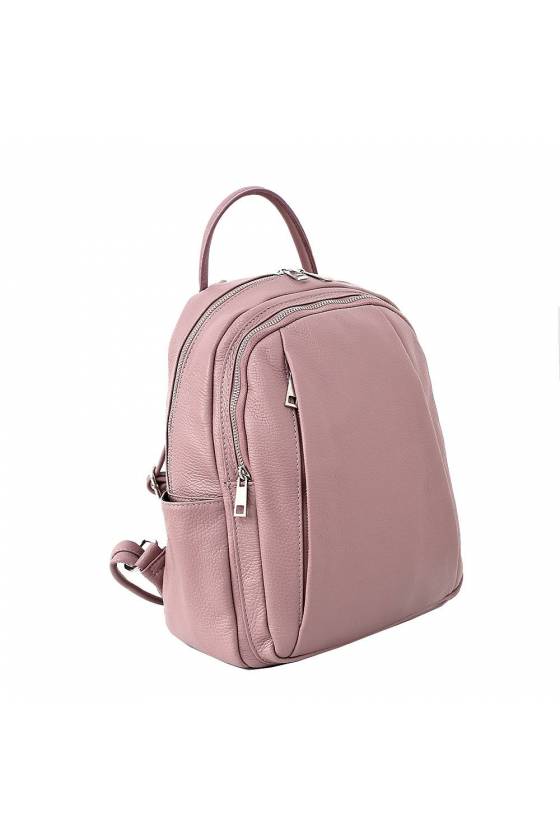 Rucsac dama din piele naturala, util land fashion , roz, DR137R