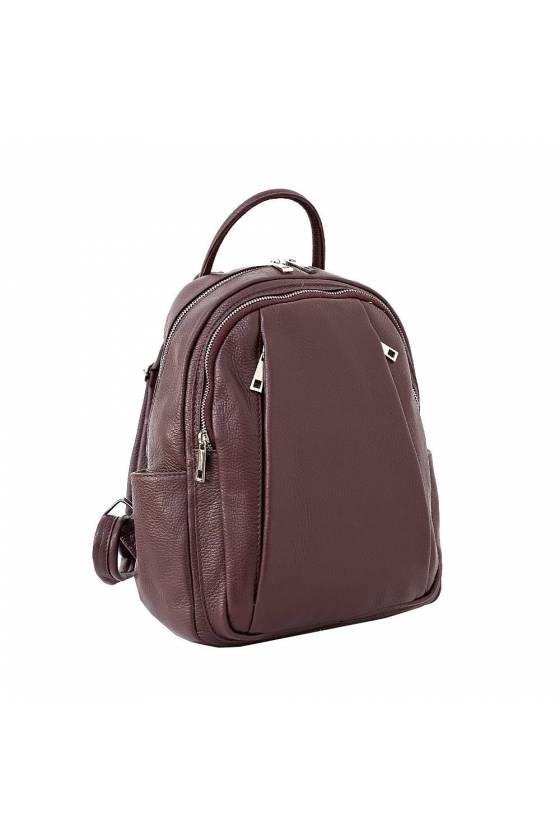 Rucsac dama din piele naturala, util land fashion , visina putreda, DR137V