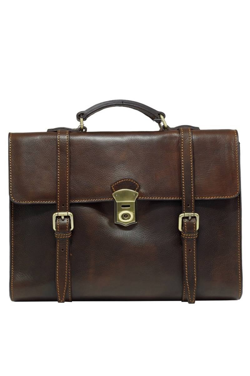 Geanta-rucsac dama pentru laptop din piele naturala, maro, util land fashion, DS149B