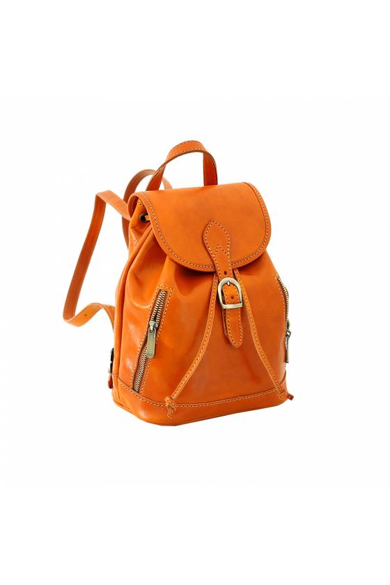 Rucsac dama din piele naturala vechetta, galben,util land fashion, R109G