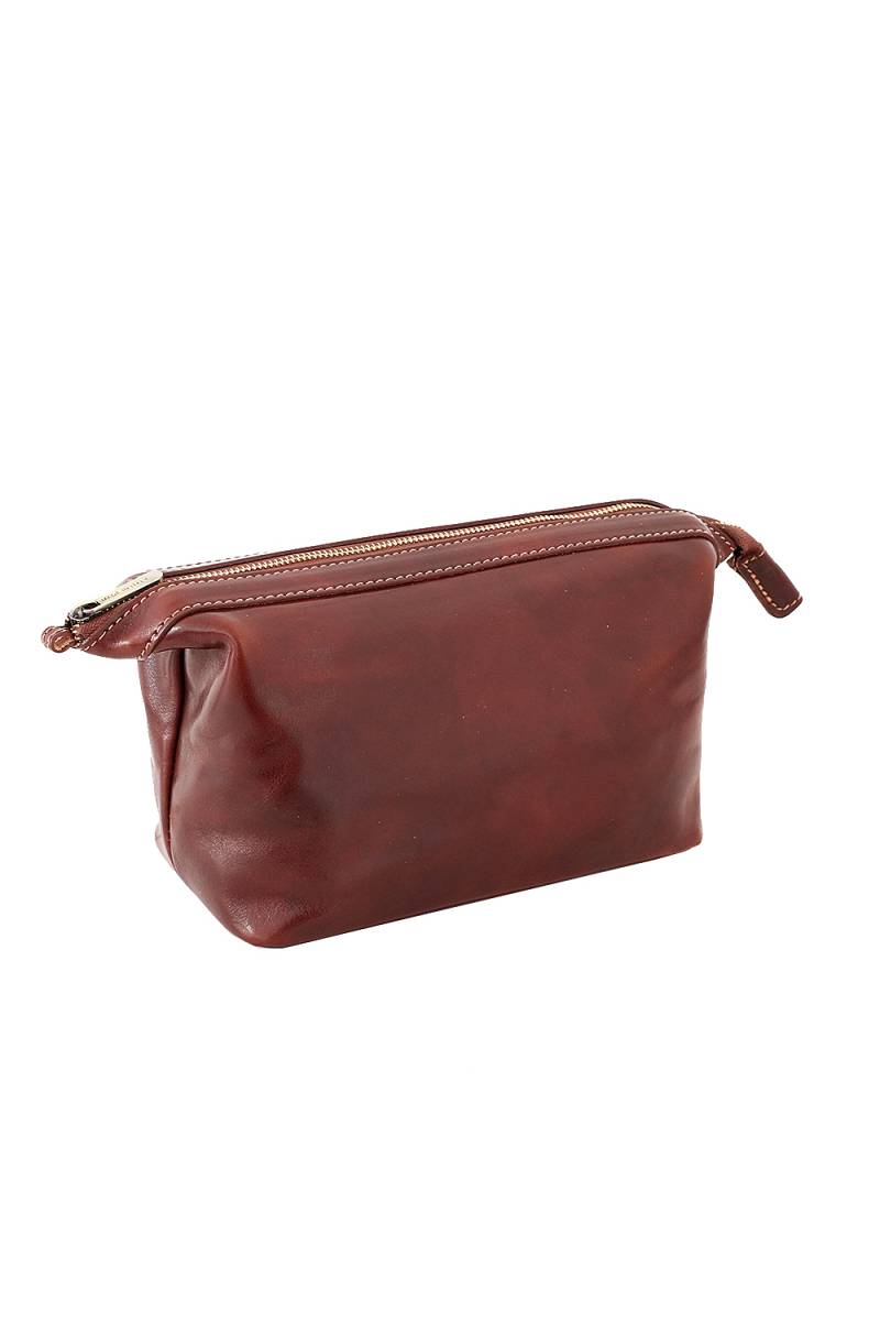 Trusa cosmetice pentru barbati, portfard, necessaire, din piele naturala, neagra, util land fashion,T105