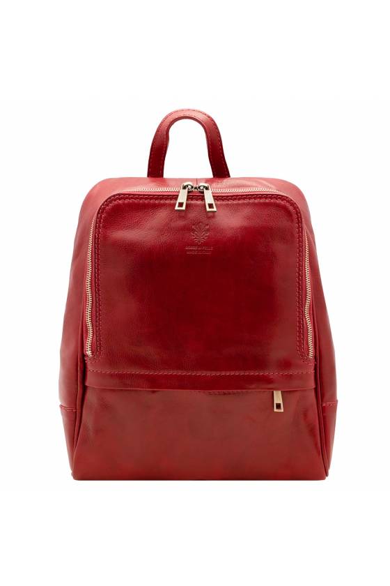 Rucsac barbati din piele naturala vachetta, bordo, util land fashion, R135D